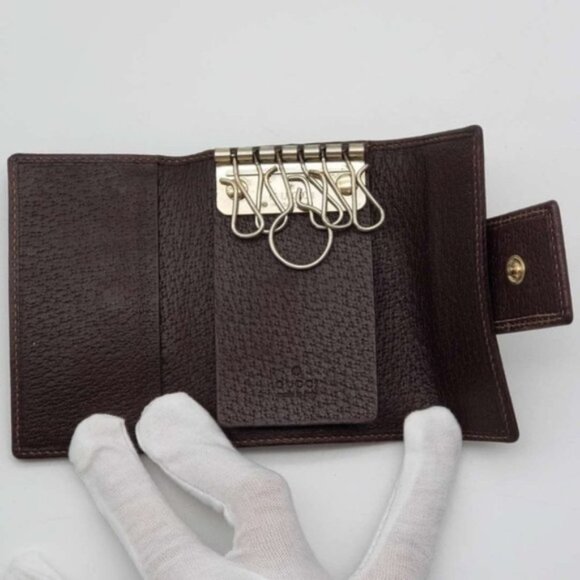 Gucci Canvas Leather Key Case - Picture 8 of 12
